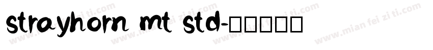 strayhorn mt std字体转换
